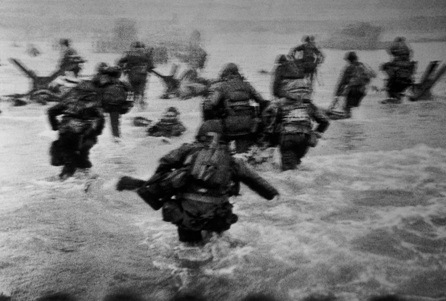 Normandy. W.W.II. Operation OVERLORD. Omaha Beach. June 6th, 1944. In June 1944 the Allied forces opened a second front in Normandy (after the one in North Africa and Italy) to liberate France. On June 6th, in what was later called D-Day, 90,000 soldiers landed on Omaha Beach (the coded name for Coleville-sur-Mer). Many of them were killed by German troops, but the Allies managed nonetheless to defeat the Germans. FRANCE. Normandy. W.W.II. Operation OVERLORD. Omaha Beach. June 6th, 1944. The first wave of American troops lands at dawn.